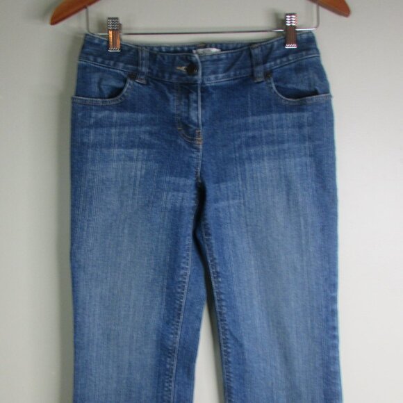 Ann Taylor Loft Jeans 2P Bootleg Embroidered - Picture 4 of 14